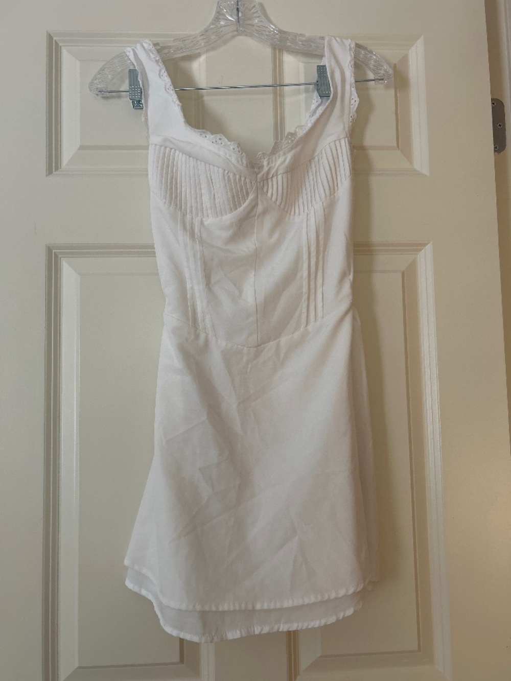 Women’s white corset dress